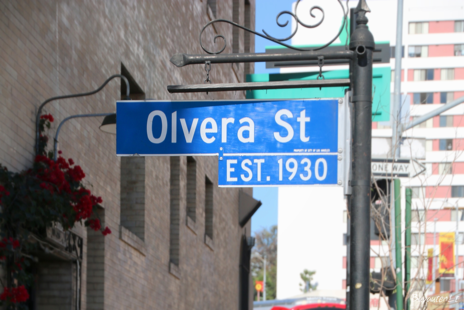 Olvera Street sign