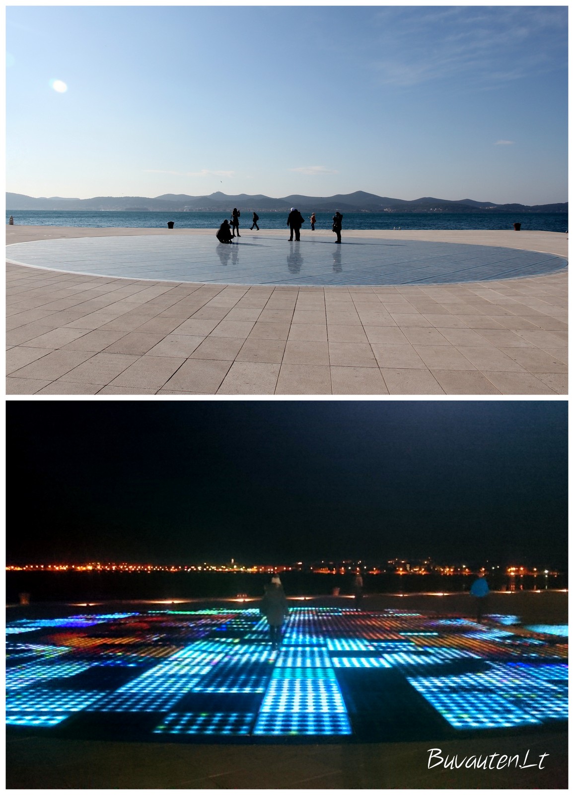 Saulės pasveikinimas – moderni instaliacija Zadaro pakrantėje